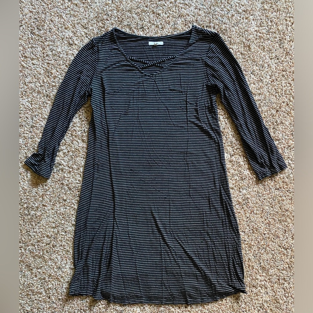 SMALL loose fitting short striped dress